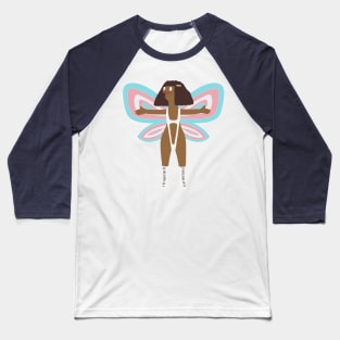 Marshmallow Trans Fairy Baseball T-Shirt